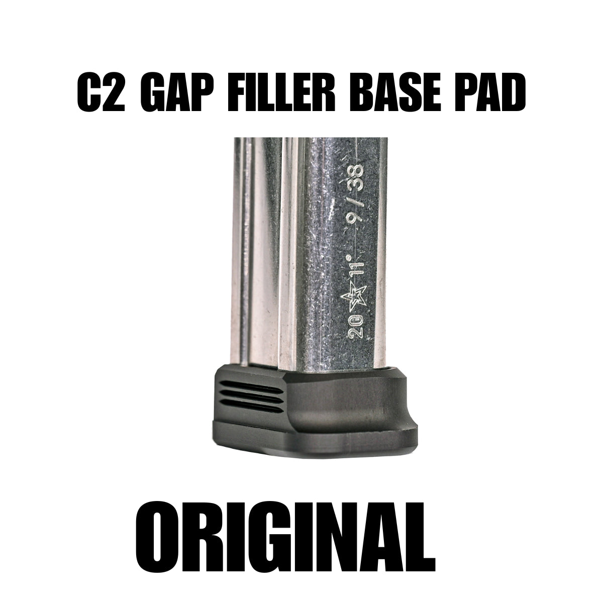 C2 GAP FILLER BASE PAD FOR 17RD / 126MM FOR STACCATO MAGAZINES