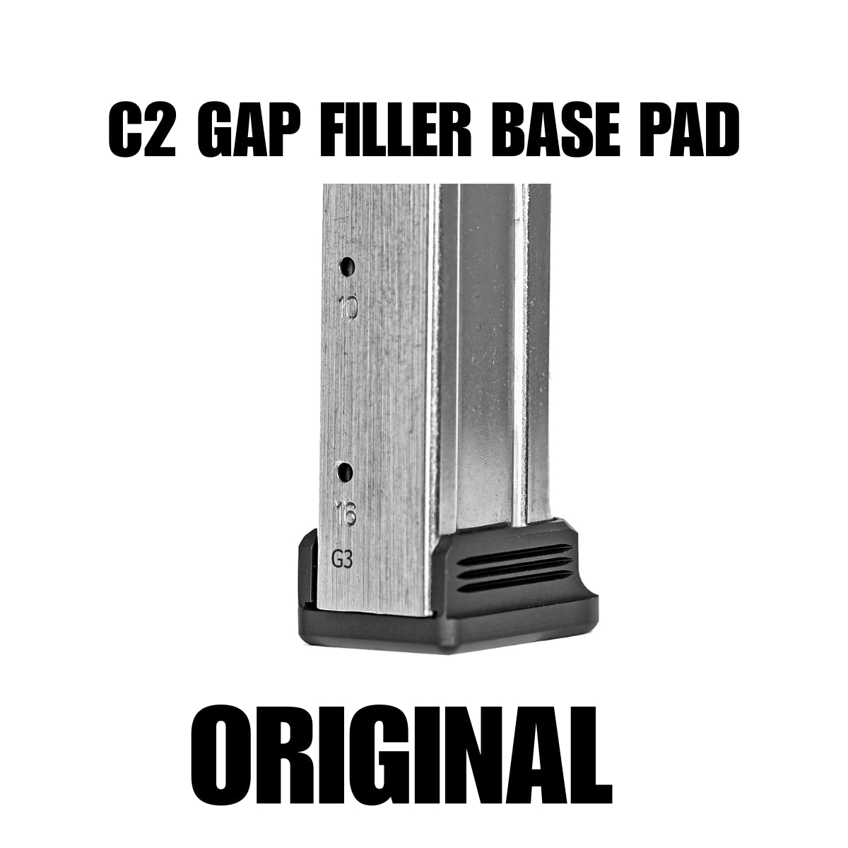 C2 GAP FILLER BASE PAD FOR 17RD / 126MM FOR STACCATO MAGAZINES
