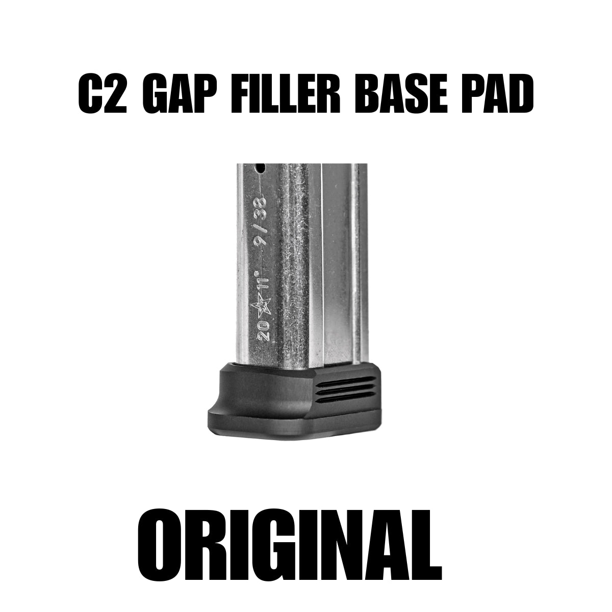 C2 GAP FILLER BASE PAD FOR 17RD / 126MM FOR STACCATO MAGAZINES