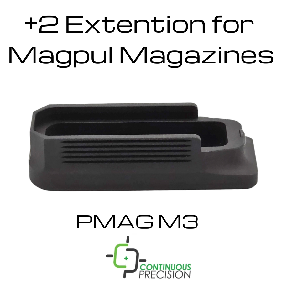 +2 MAGAZINE EXTENSIONS FOR MAGPUL P-MAG AR MAGAZINES
