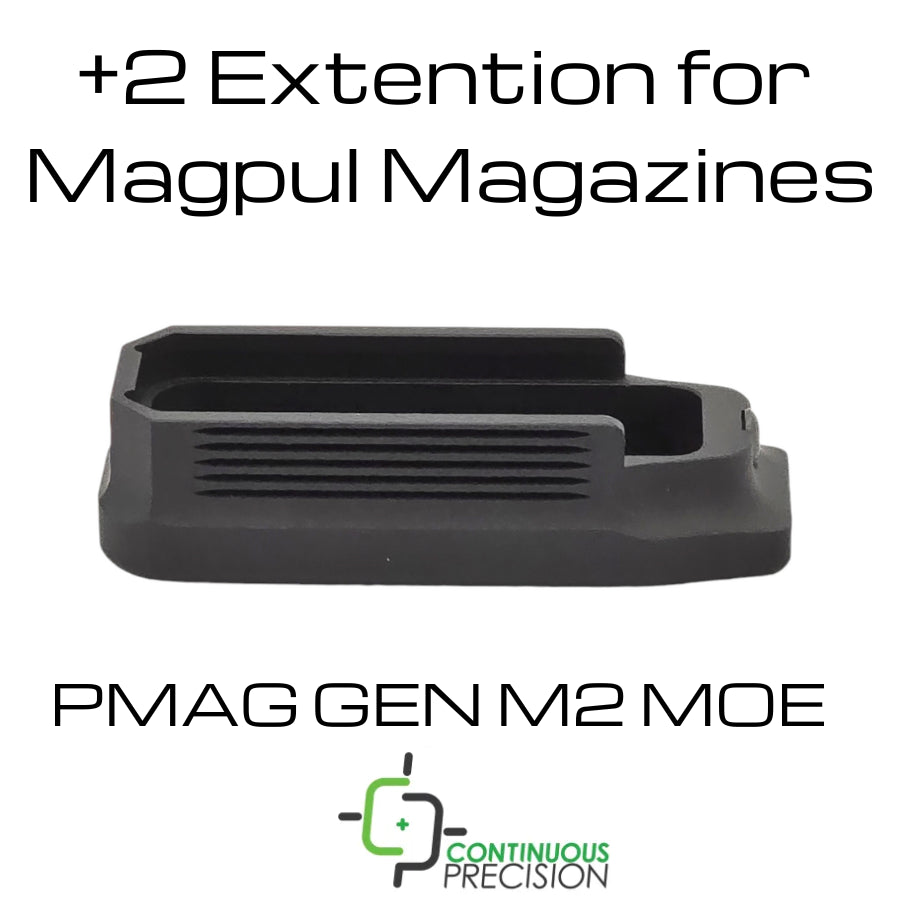 +2 MAGAZINE EXTENSIONS FOR MAGPUL P-MAG AR MAGAZINES