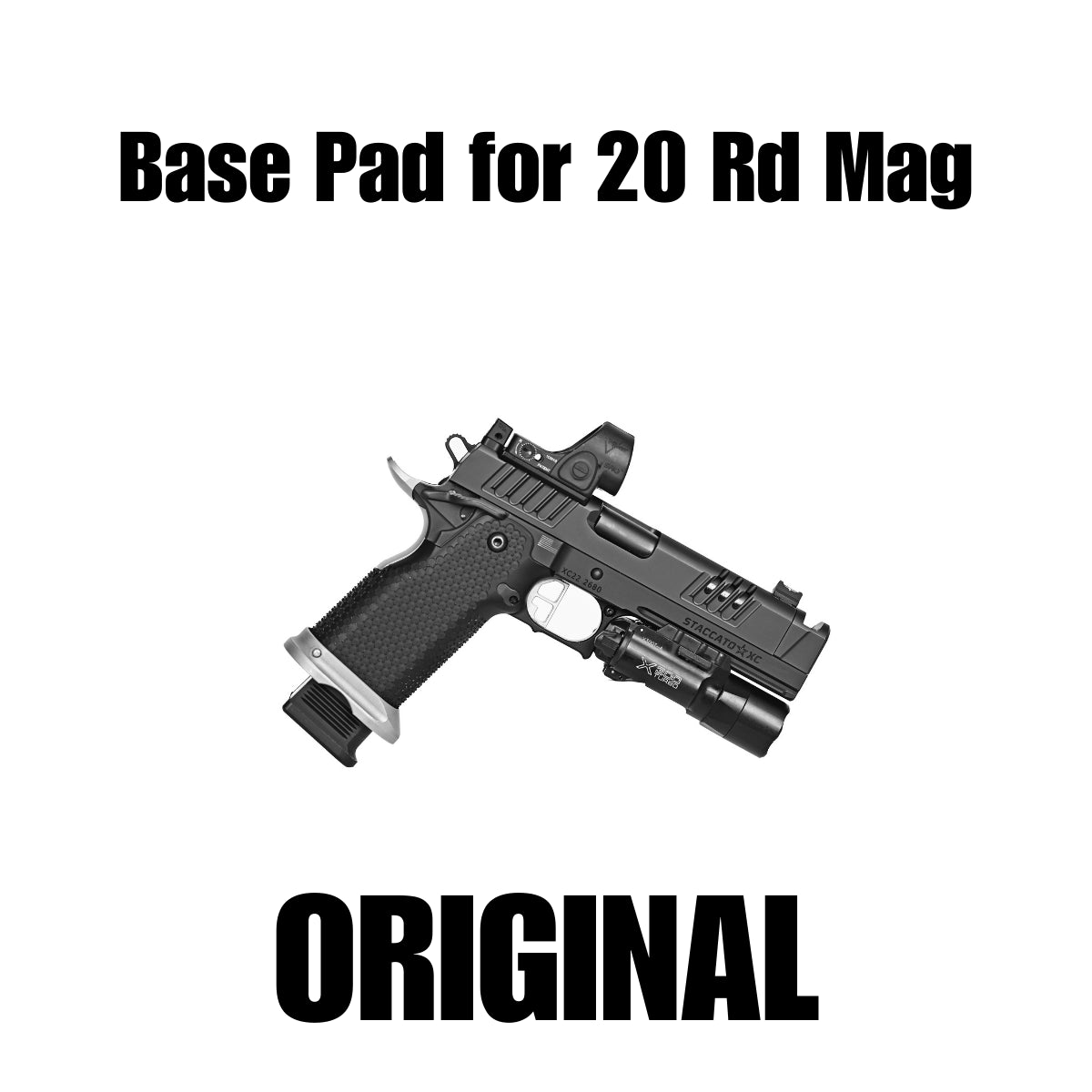 BASE PADS FOR STACCATO 20RD / 140MM MAGAZINES