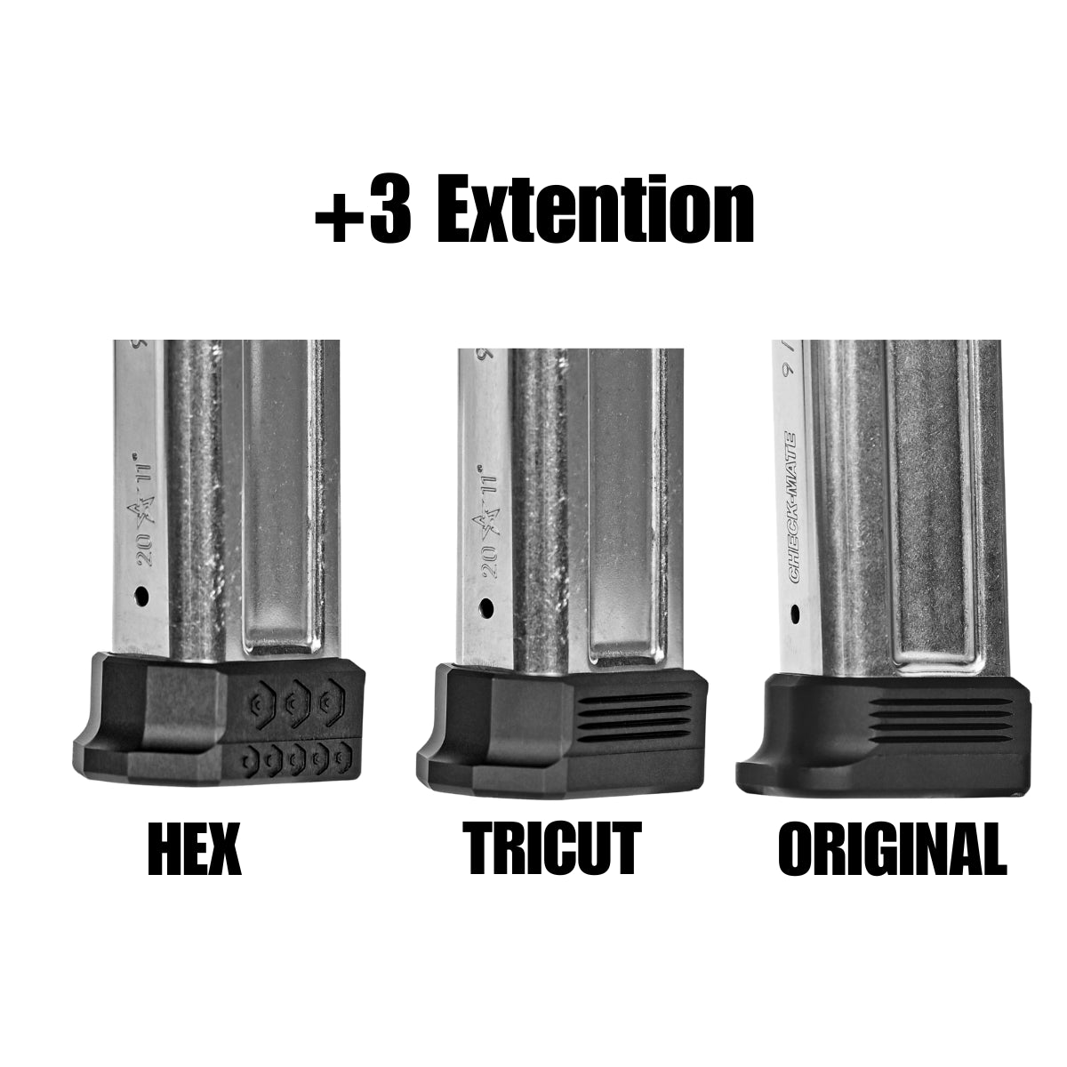 +3 EXTENSION FOR SPRINGFIELD PRODIGY 17 ROUND / 126MM MAGAZINES